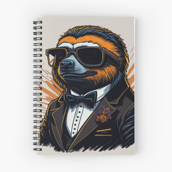 Item preview, sloth mafia boss, funny design designed and sold by K-Art-Design.