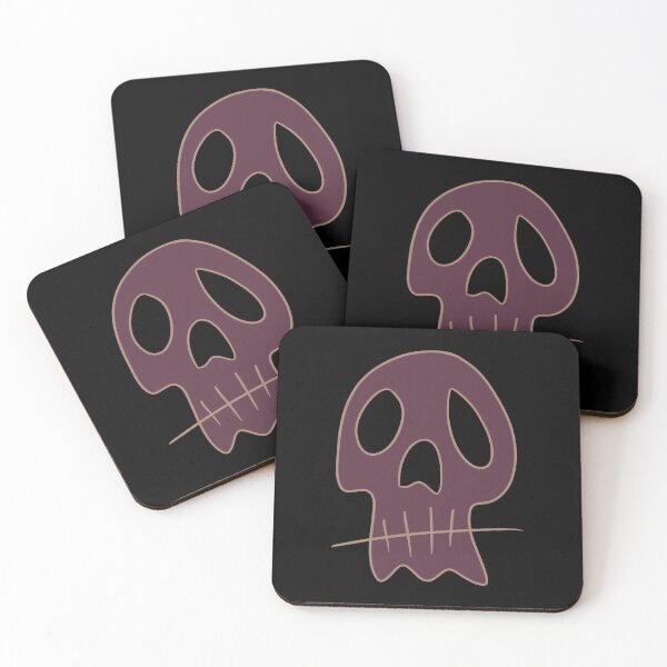Item preview, Dark Mauve Cartoon Skull designed and sold by Mitch616Art.