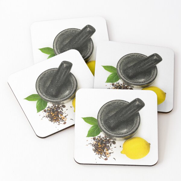 Item preview, Mortar with lemon and tea designed and sold by LexyDee.