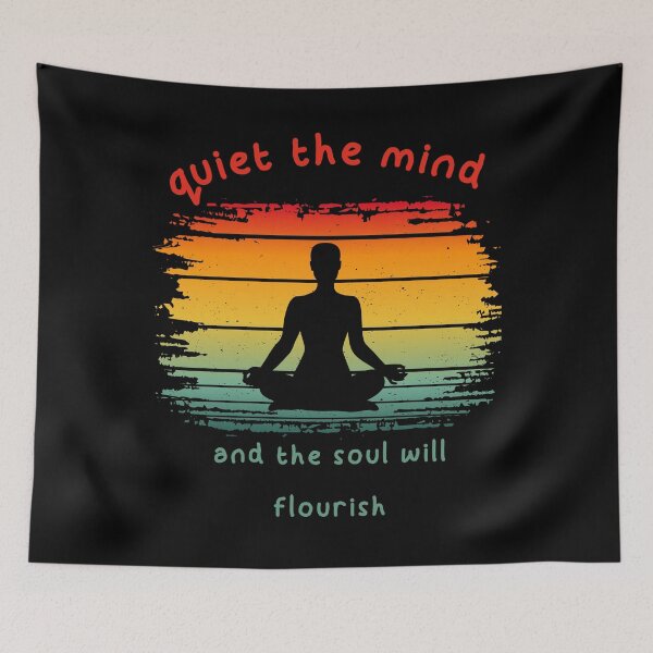 Item preview, Quiet the mind and the soul will flourish designed and sold by SunnyFunnyArt.