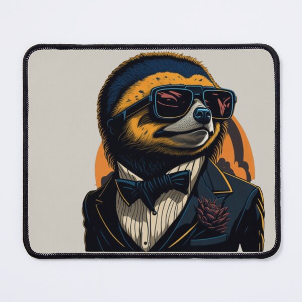 Item preview, sloth mafia boss, funny design designed and sold by K-Art-Design.
