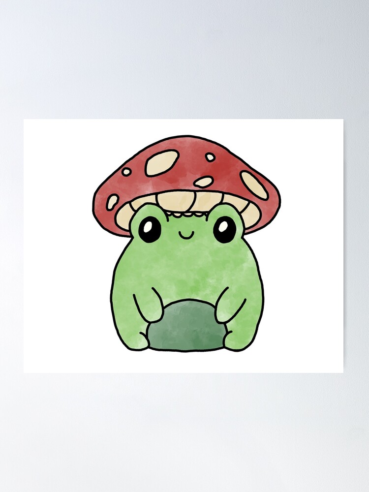 Mushroom Frog Poster for Sale by CorgoQueen