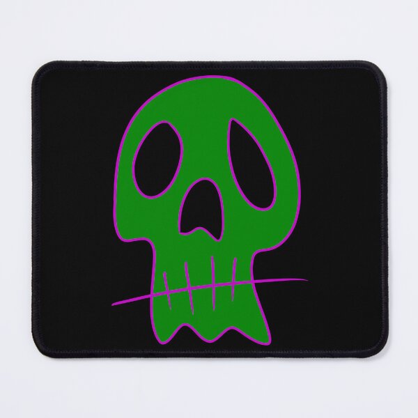 Item preview, Green Cartoon Skull designed and sold by Mitch616Art.