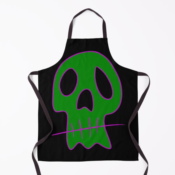 Item preview, Green Cartoon Skull designed and sold by Mitch616Art.