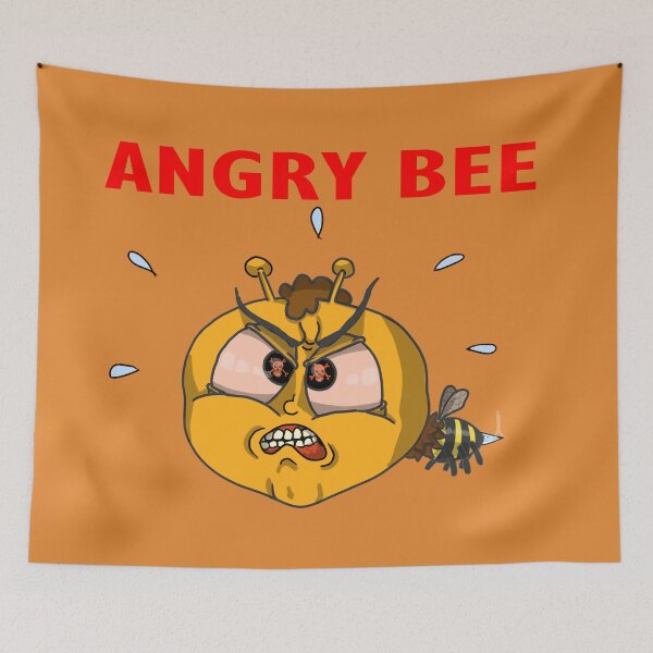 Item preview, angry bee designed and sold by AyseAkcay.
