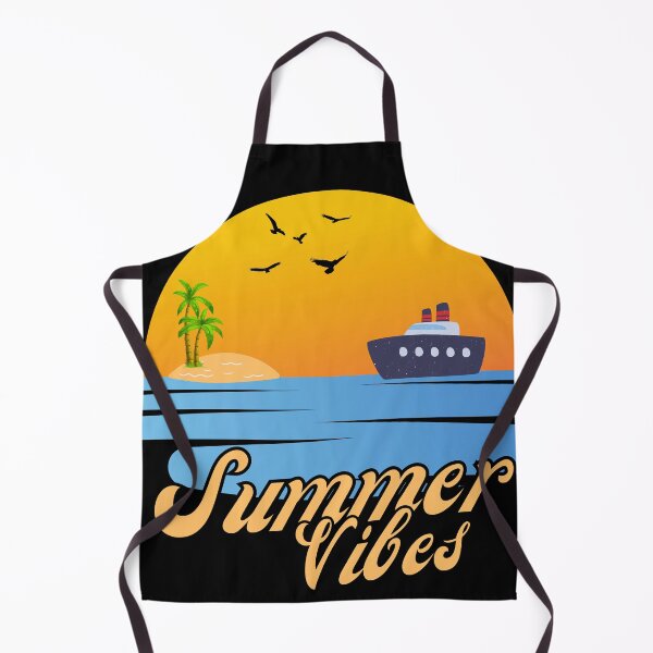 Item preview, Summer Vibes Sun Sunshine Sea Island Palmera Pájaros y barco designed and sold by FreeMind-Design.