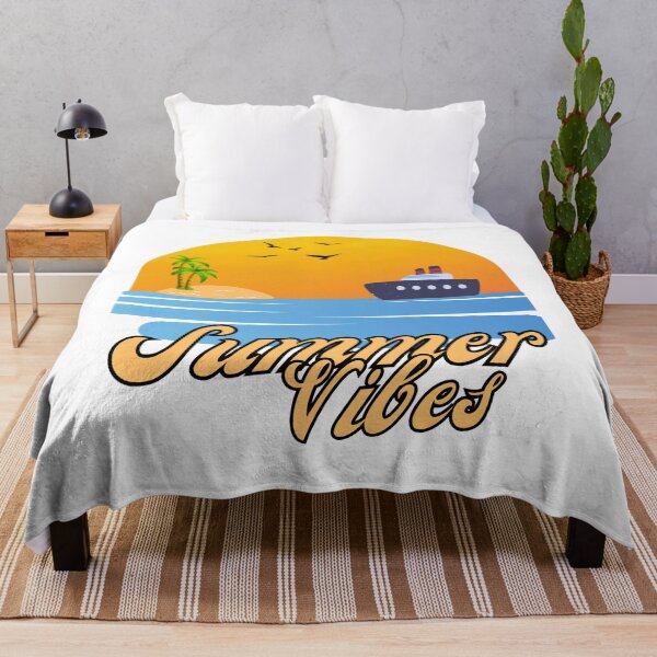 Artikelvorschau, Sommerstimmung, Sonne, Sonnenschein, Meer, Insel, Palme, Vögel und Boot entworfen und verkauft von FreeMind-Design.