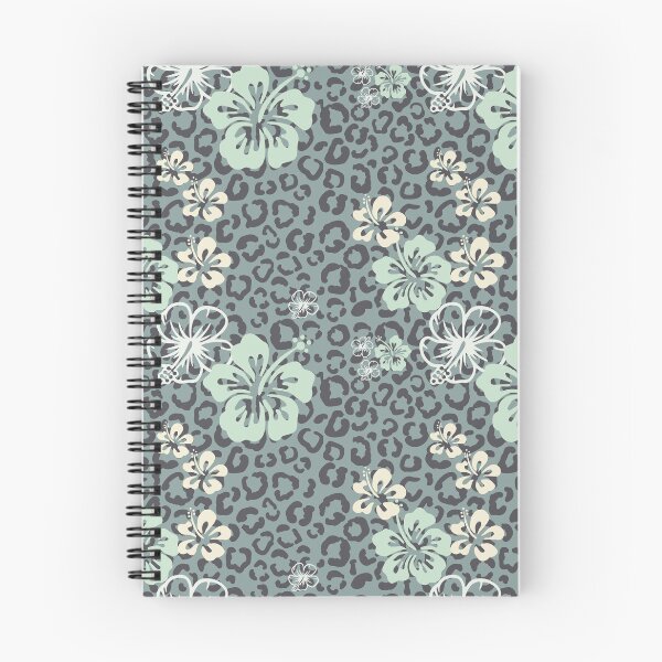 Item preview, Pretty in Green Leopard Print Floral Repeated Pattern designed and sold by PearlMoonGrapes.