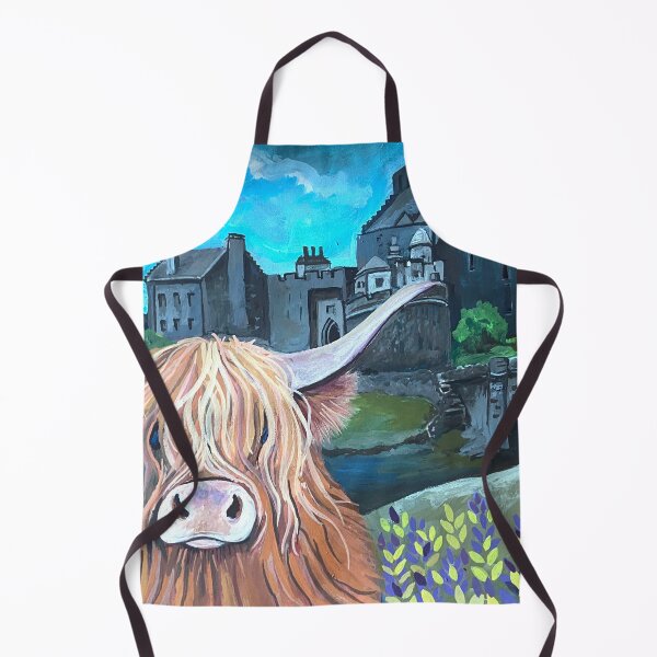 Item preview, Highland Cow and Eilean Donan Castle designed and sold by Sarah Hearfield.