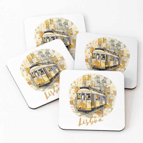 Item preview, Lisbon Lisaboa Tram Tramway theme motive Gift Portugal designed and sold by wowstuffcreator.