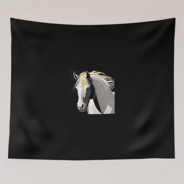 Item preview, Japanese Emperor White and Gold Horse Knight Painting designed and sold by MrMica.