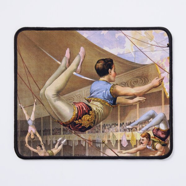 Item preview, 1890 Circus Poster Five Male Trapeze Artist designed and sold by Wabojeg.