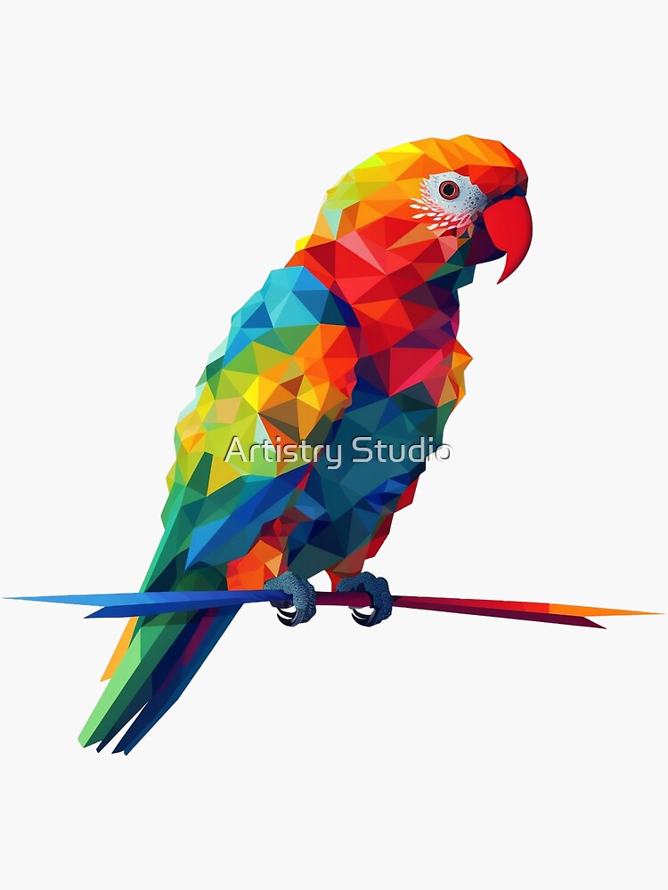 Premium Vector  Bird drawing ( parrot) digital and textile