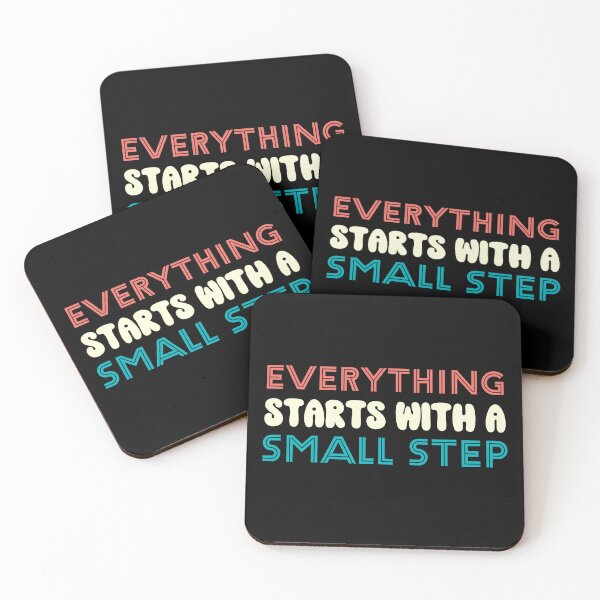 Item preview, Everything Starts With A Small Step Motivational Quote Retro Vintage designed and sold by lesvalises.