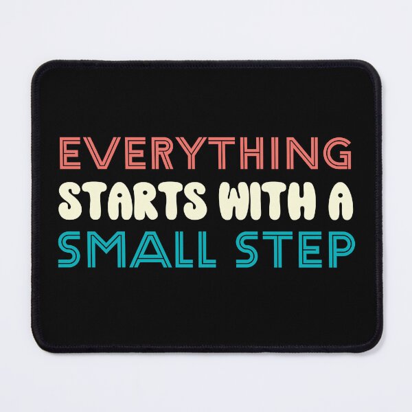 Item preview, Everything Starts With A Small Step Motivational Quote Retro Vintage designed and sold by lesvalises.