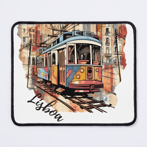 Item preview, Lisbon Lisaboa Tram Tramway theme motive Gift Portugal designed and sold by wowstuffcreator.