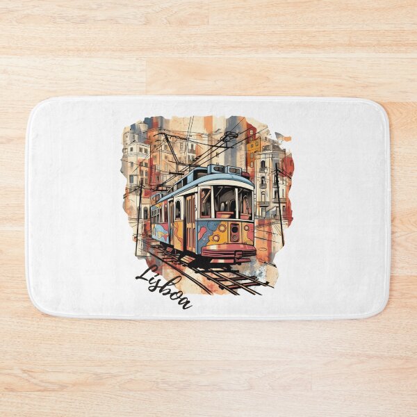 Item preview, Lisbon Lisaboa Tram Tramway theme motive Gift Portugal designed and sold by wowstuffcreator.