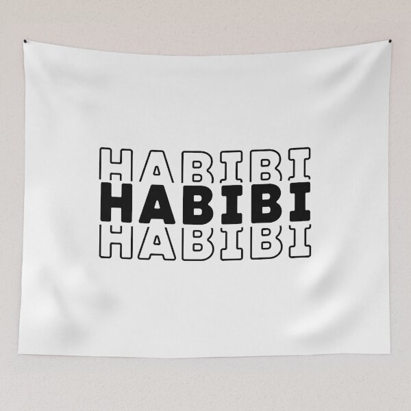 Item preview, Habibi My Beloved حبيبي Love Arabic Stacked Word designed and sold by ZamZamDesign.