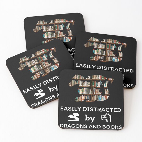 Item preview, Easily Distracted By Dragons And Books | easily distracted by books and dragons  designed and sold by TshirtWing.