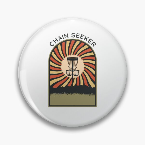 Item preview, Chain Seeker | Disc Golf Vintage Retro Arch Mountains designed and sold by KlehmInTime.