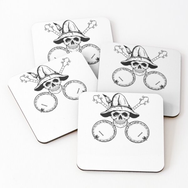 Item preview, Blue Grass Skull and Banjos designed and sold by Bridger-Bronco.