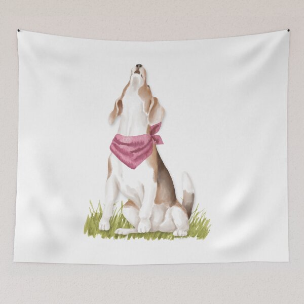Item preview, Biggest awoo ever watercolor dog designed and sold by CoralCactusArt.
