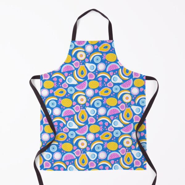 Item preview, Juicy tropical fruits - NO Ai - Blue background designed and sold by pakanta.