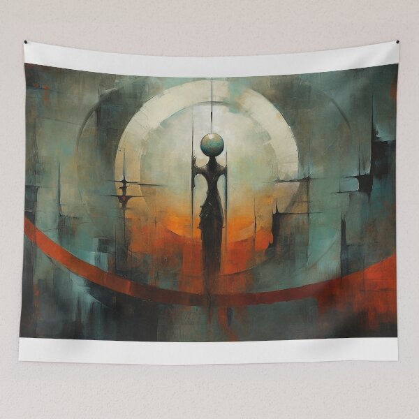 Item preview, Hold The World Oil Abstract designed and sold by Drealm.