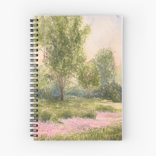 Item preview, Bosque de flores moradas, acuarela tradicional pintada a mano designed and sold by GalleryDigitals.