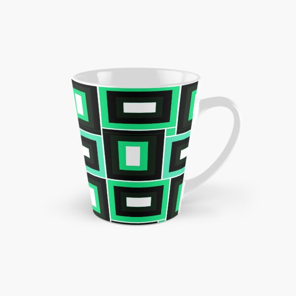 Aperçu de l'œuvre Motif rectangulaire vert citron et vert d'eau, style moderne du milieu du siècle créée et vendue par DEC02.