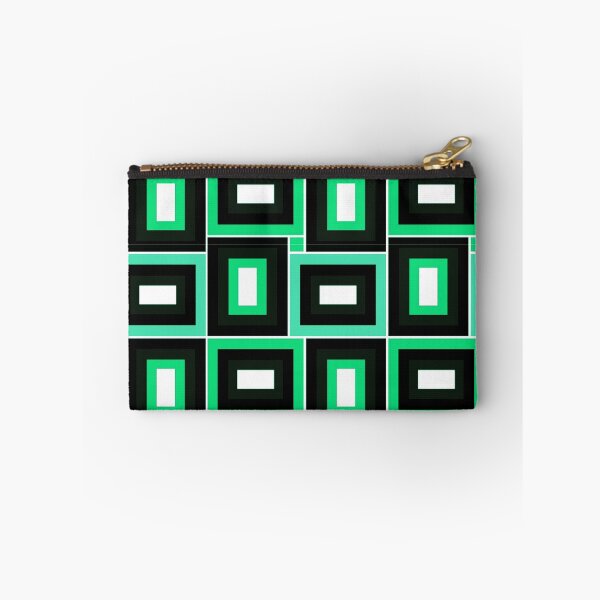 Item preview, Mid-Century Modern Lime And Seafoam Green Rectangles Pattern designed and sold by DEC02.