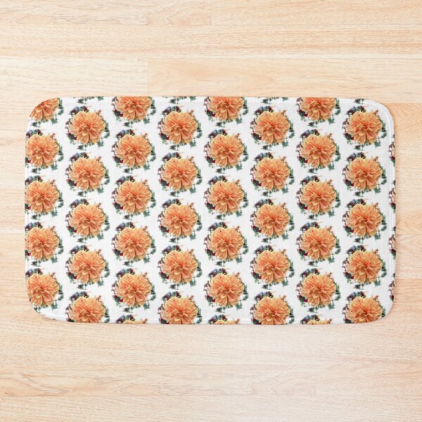 Item preview, Dahlia peach flower photo abstract design by iritof designed and sold by iritof.