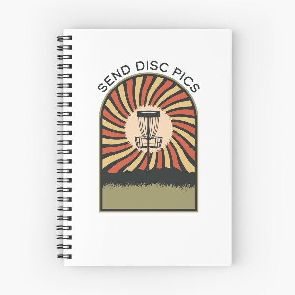 Item preview, Send Disc Pics | Disc Golf Vintage Retro Arch Mountains designed and sold by KlehmInTime.