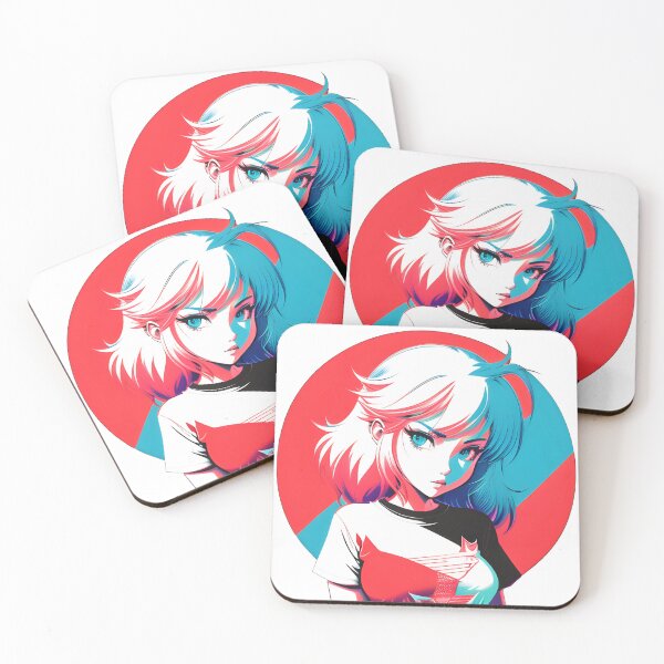 Item preview, Cute Girl in Red Circle: Playful Art designed and sold by danh1z.