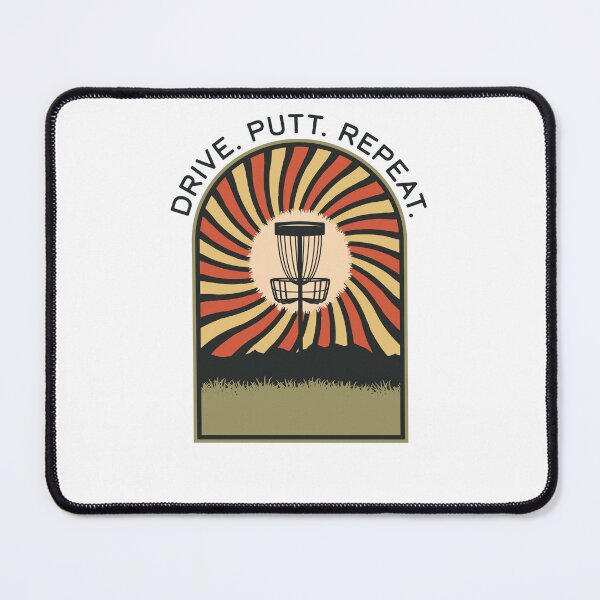 Item preview, Drive. Putt. Repeat. | Disc Golf Vintage Retro Arch Mountains designed and sold by KlehmInTime.