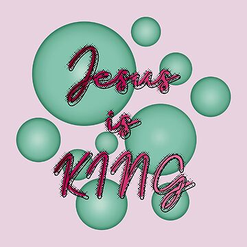 Jesus is King - Christian Sticker