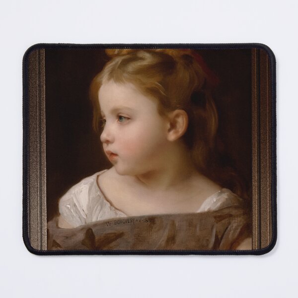 Item preview, A Young Girl In Profile by William-Adolphe Bouguereau Remastered Xzendor7 Art Reproductions designed and sold by Xzendor7 Digital Art Creations.