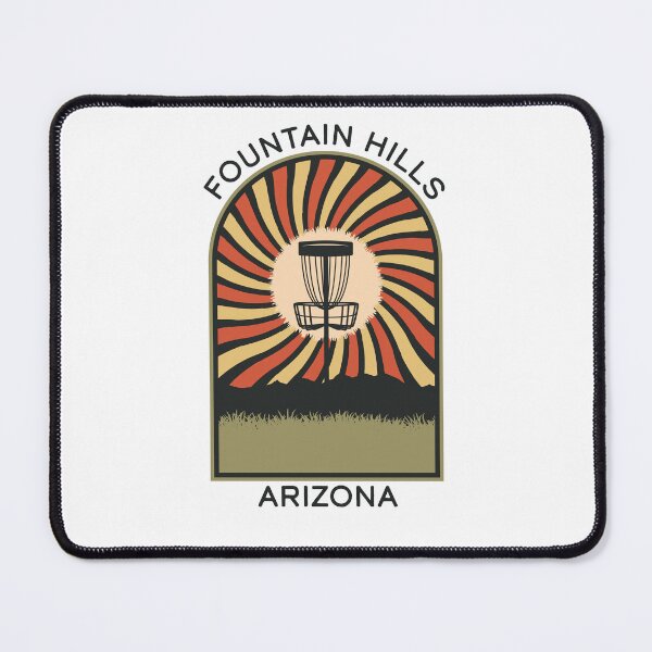 Item preview, Fountain Hills Arizona | Disc Golf Vintage Retro Arch Mountains designed and sold by KlehmInTime.