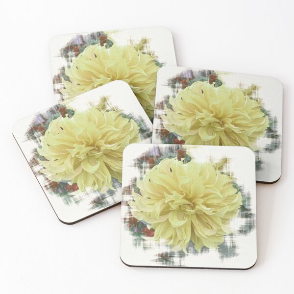Item preview,  Dahlia Yellow color flower photo abstract design by iritof designed and sold by iritof.