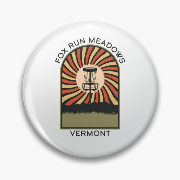 Item preview, Fox Run Meadows Vermont | Disc Golf Vintage Retro Arch Mountains designed and sold by KlehmInTime.