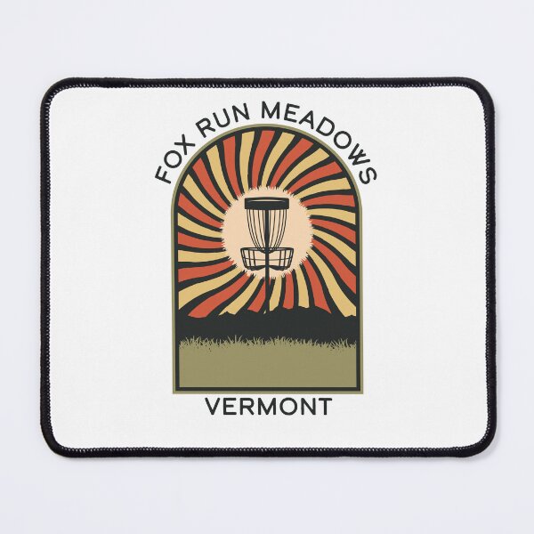 Item preview, Fox Run Meadows Vermont | Disc Golf Vintage Retro Arch Mountains designed and sold by KlehmInTime.