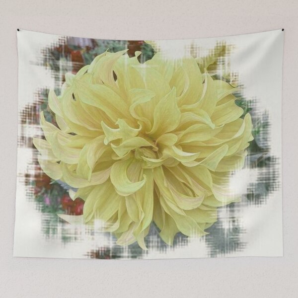 Item preview,  Dahlia Yellow color flower photo abstract design by iritof designed and sold by iritof.