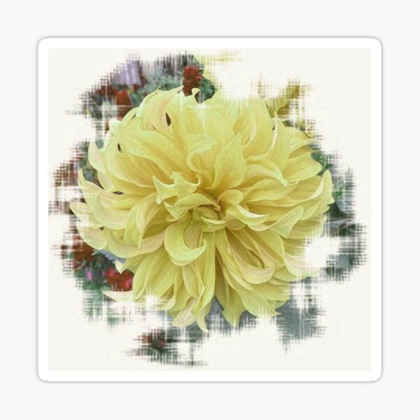 Item preview,  Dahlia Yellow color flower photo abstract design by iritof designed and sold by iritof.