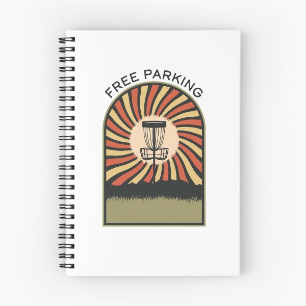 Item preview, Free Parking | Disc Golf Vintage Retro Arch Mountains designed and sold by KlehmInTime.
