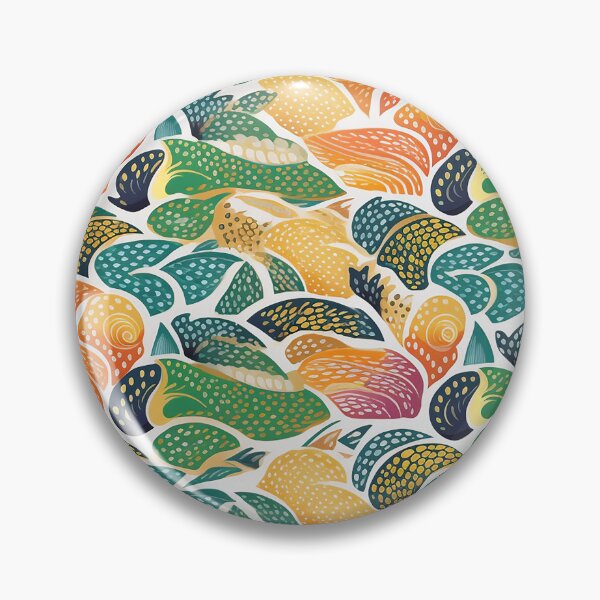 Item preview, Fish Fantasia: Layered Organic Patterns and Playful Doodles in Vibrant Colors designed and sold by NOTSNIW ART.