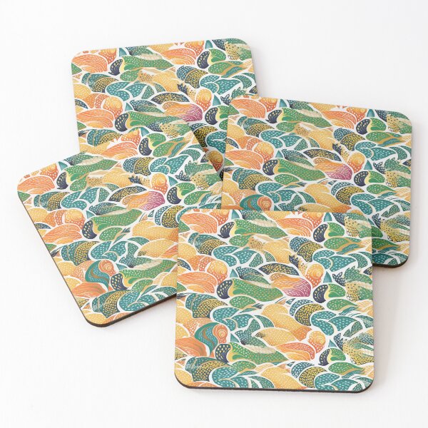 Item preview, Fish Fantasia: Layered Organic Patterns and Playful Doodles in Vibrant Colors designed and sold by NOTSNIW ART.