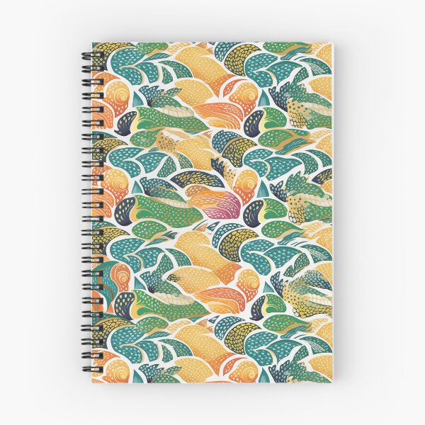 Item preview, Fish Fantasia: Layered Organic Patterns and Playful Doodles in Vibrant Colors designed and sold by NOTSNIW ART.