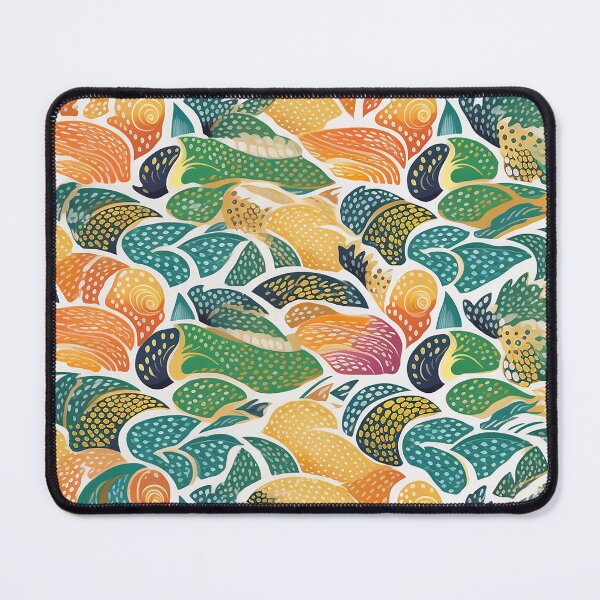 Item preview, Fish Fantasia: Layered Organic Patterns and Playful Doodles in Vibrant Colors designed and sold by NOTSNIW ART.