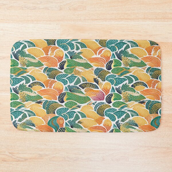 Item preview, Fish Fantasia: Layered Organic Patterns and Playful Doodles in Vibrant Colors designed and sold by NOTSNIW ART.