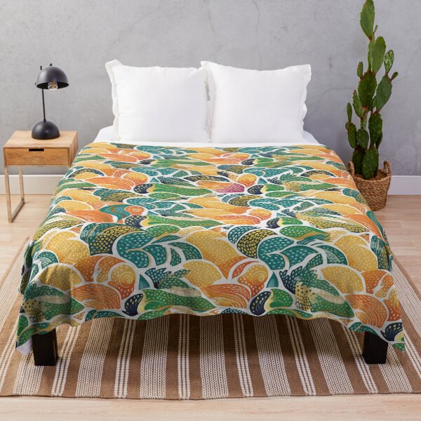 Item preview, Fish Fantasia: Layered Organic Patterns and Playful Doodles in Vibrant Colors designed and sold by NOTSNIW ART.
